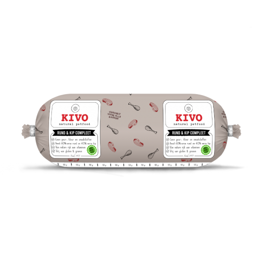 Rund  kip compleet 1000 gram